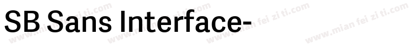 SB Sans Interface字体转换